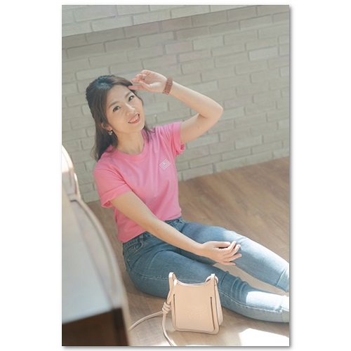 天韻T恤-蜜桃紅